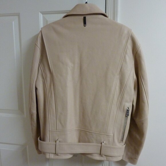 Mackage Clement Oversized R Fill Leather Biker Jacket - Picture 7 of 15